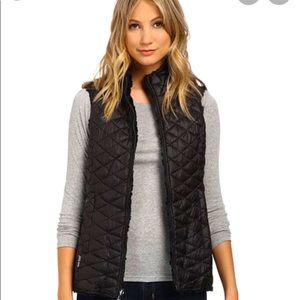 Steve Madden Reversible Black Fur Vest